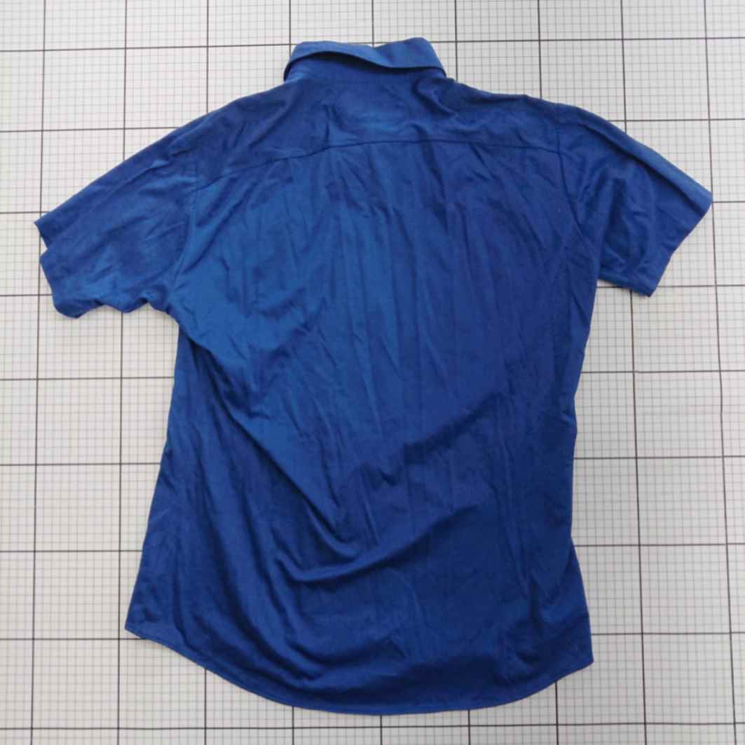 ◇ ⊂ オリヒカ シンプル系 半袖 半袖シャツ サイズL ブルー系 レディース メンズ E 【中古】