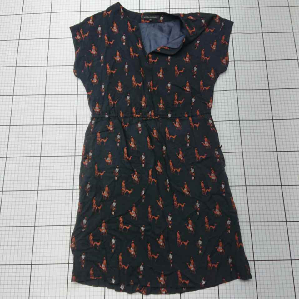 ◇ ⊂ LAURA ASHLEY レディースワンピース ネイビー系 サイズ7 レディース E 【中古】