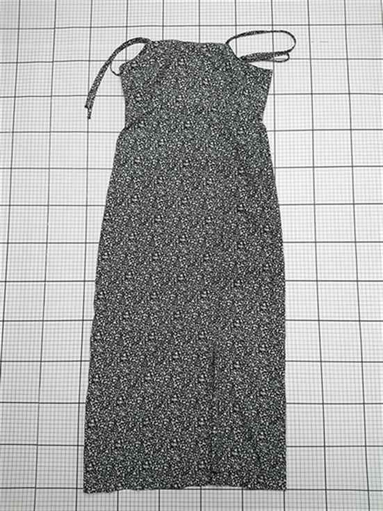 ◇ ⊂ ヘザー　HE070049CF　ブラック系　花柄キャミワンピース　Fサイズ　レディース レディース E 【中..