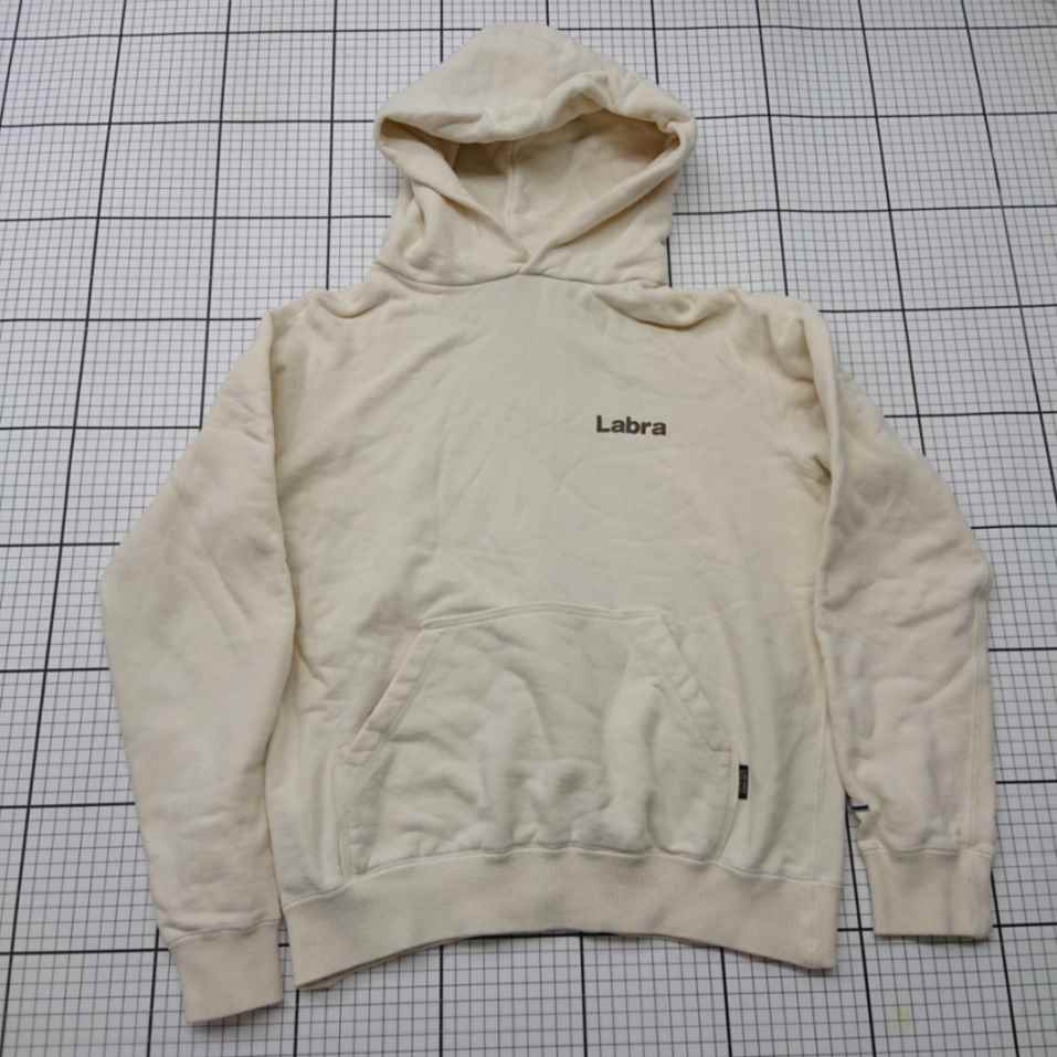 ◇ ⊇ ラブラ シンプル系 長袖 プルオーバーパーカー サイズM ベージュ系 レディース E 【中古】