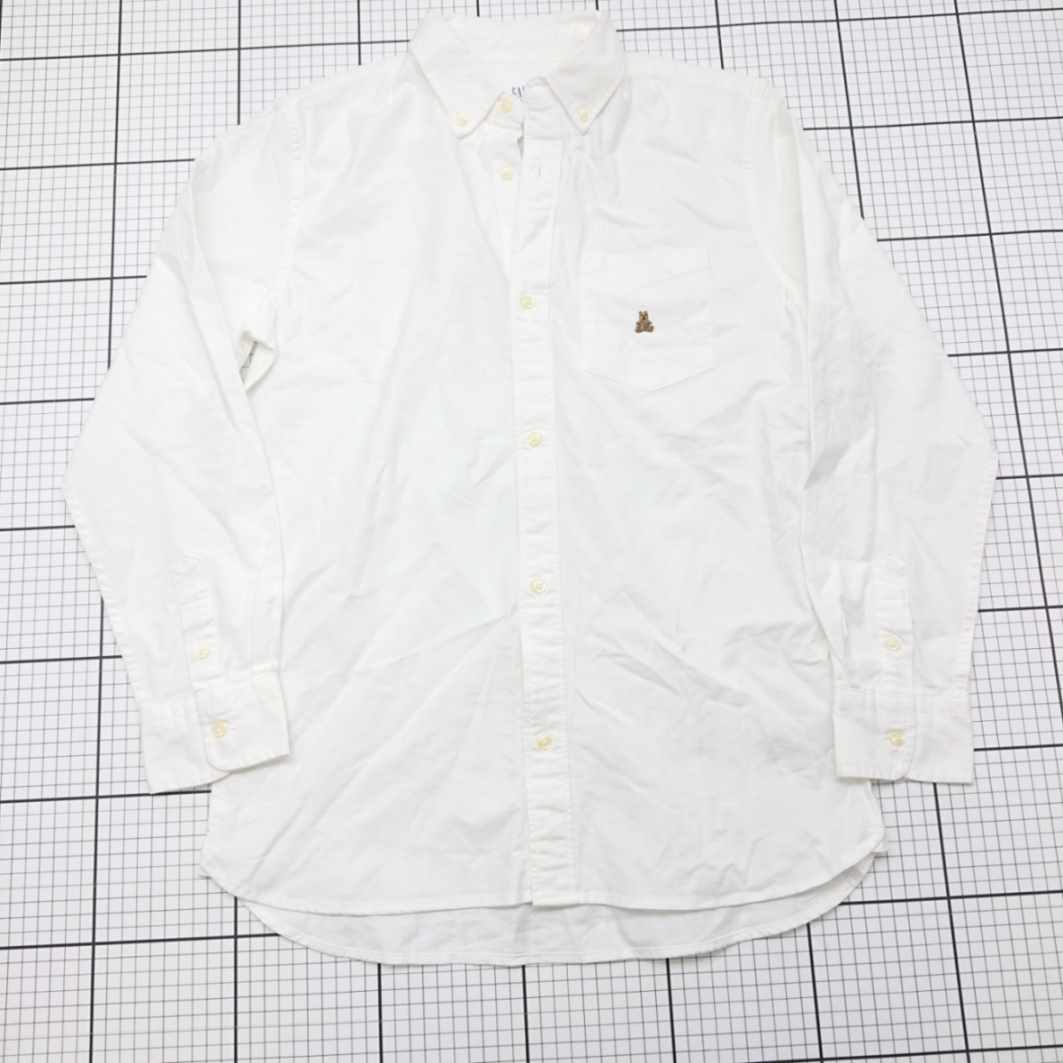 ◇ ⊂ GAP KIDS ギャップキッズ 子供服 シンプル ワンポイント 長袖 シャツ サイズXXL ホワイト系 男の子..