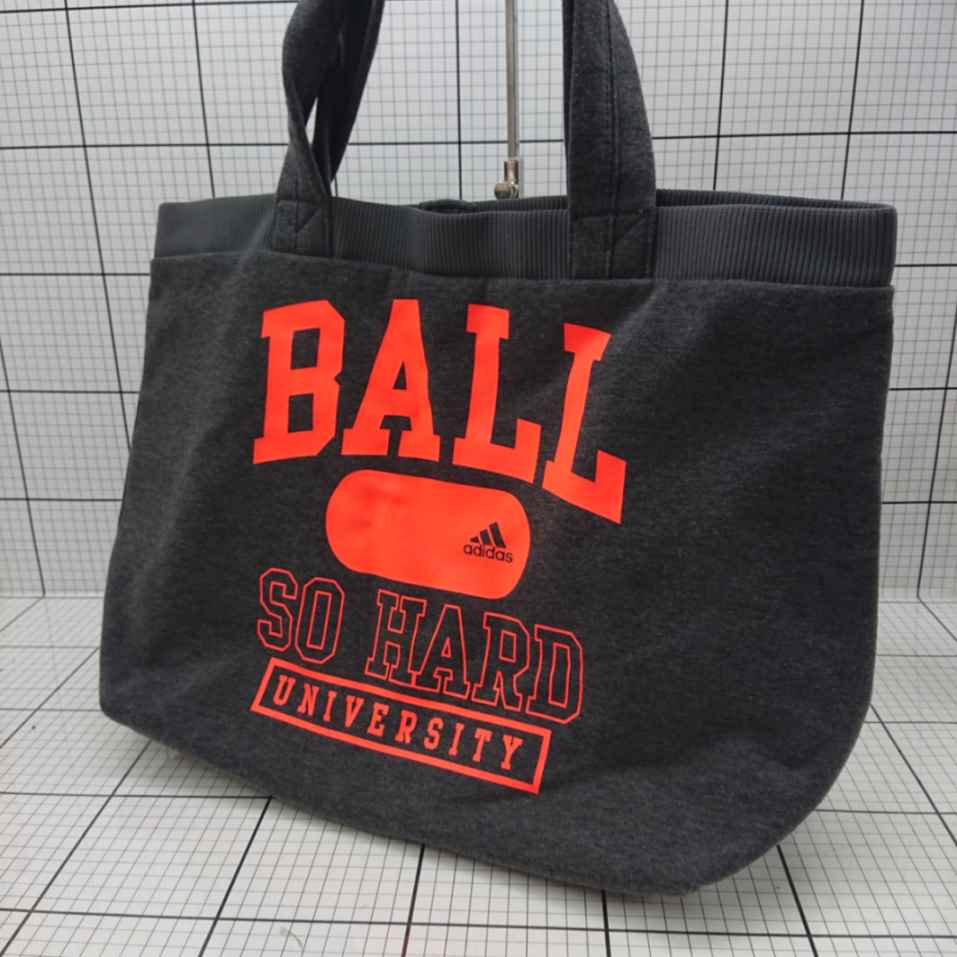 ◇ Θ adidas トートバッグ BALL SO HARD UNIVERSITY チャコールグレー系 ユニセックス E 【中古】