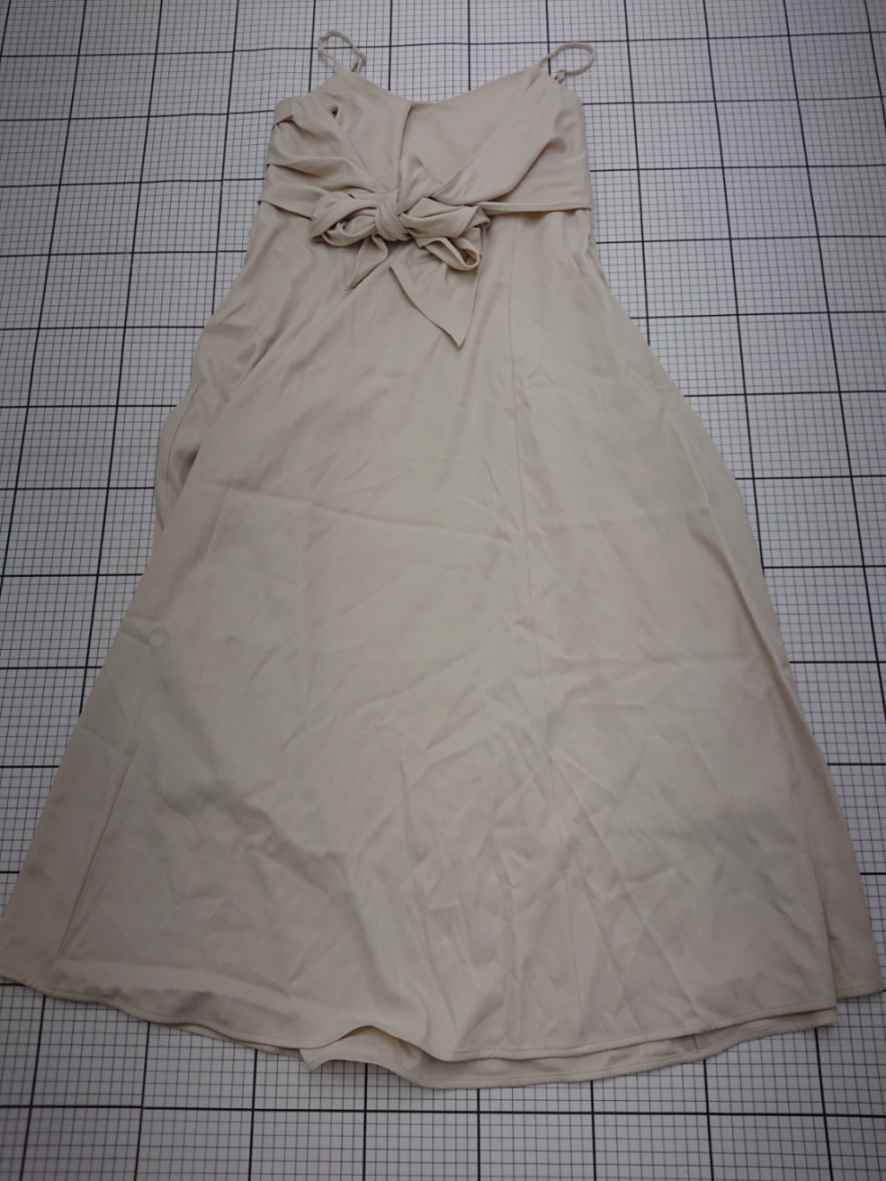 ◇ ⊂ natural couture リボンワンピース ベージュ系 M レディース E 【中古】