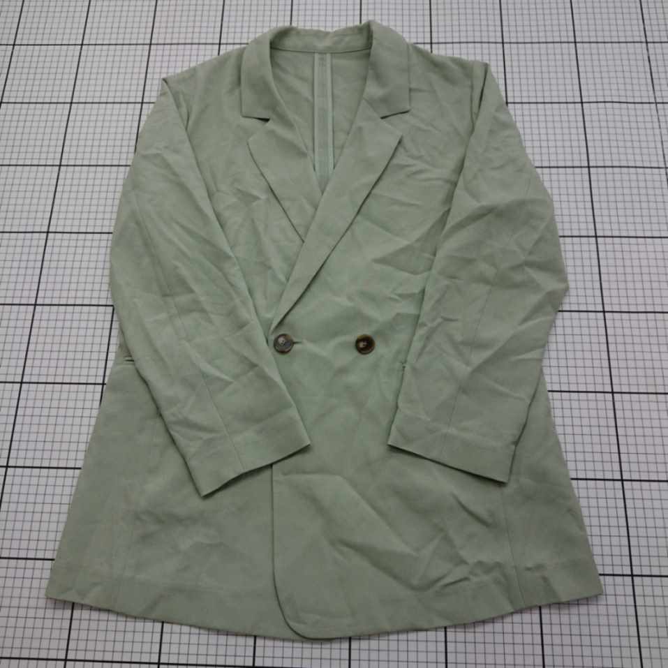 ◇ ⊇ Apart by ダブルジャケット ミントグリーン系 Mサイズ レディース E 【中古】(4)