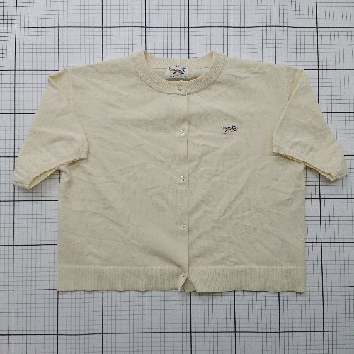 ◇ Θ ぺニーズ シンプル系 半袖 ノースリーブニット サイズF イエロー系 レディース E 【中古】