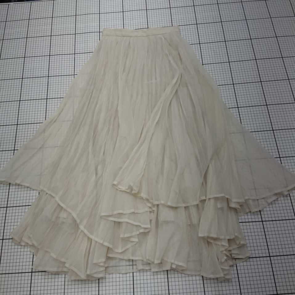 ◇ ⊂ Apuweiser-riche フレアスカート オフホワイト系 サイズ1 レディース E 【中古】