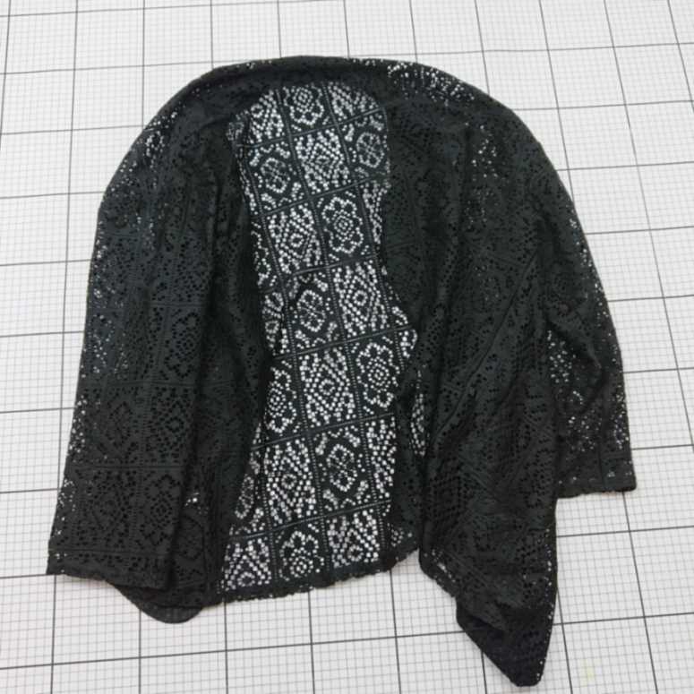 ◇ ⊂ epnok エプノック レース 透け感 重ね着 長袖 ジャケット サイズ不明 ブラック系 メンズ E 【中古】