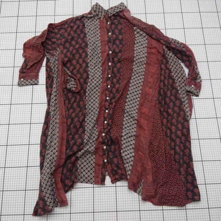 ◇ ⊂ A・I.・C レース 長袖 膝下丈 ワンピース サイズM レッド系 レディース E 【中古】