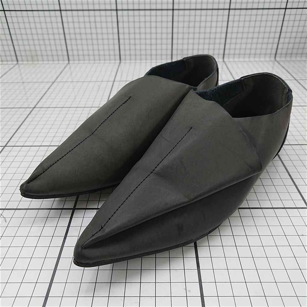 ◇ ⊂ 【パターントルソ pattern torso】ポインテッドトゥ レザーシューズ Lサイズ ブラック系 E 【中古】