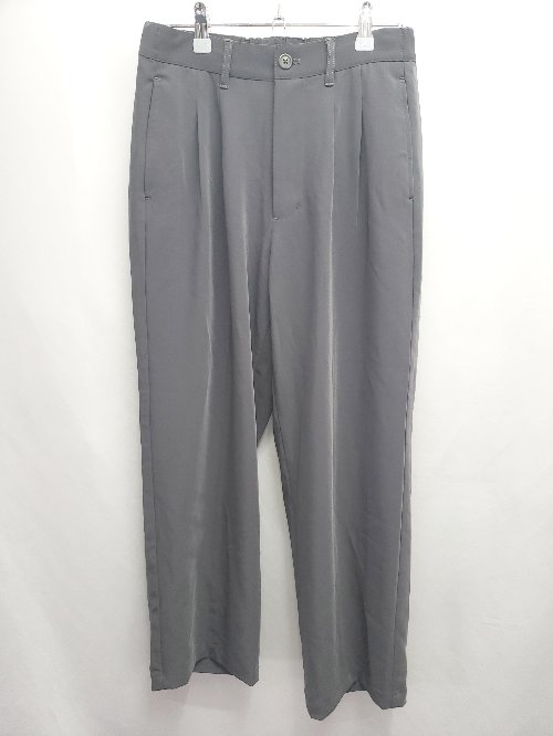 ◇ ⊂ UNIIT ユニット タック パンツ サイズM ダークグレー系 レディース E 【中古】