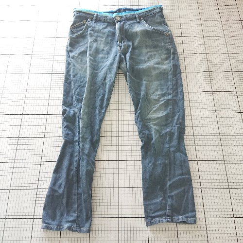 ◇ Θ EDWIN エドウィン ER107 コットン ジャージーズ サイズL ブルー系 メンズ E 【中古】