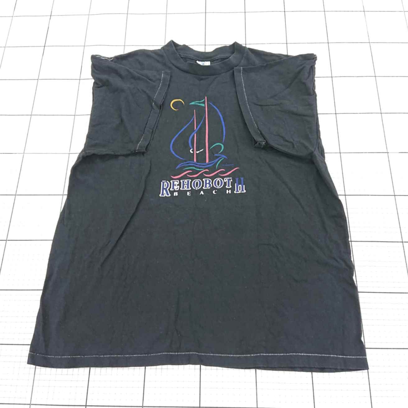 ◇ ⊂ DELTA デルタ プリント 半袖 Tシャツ サイズXL ブラック系 メンズ E 【中古】