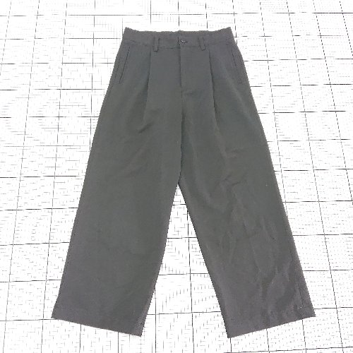 ◇ ⊂ MONO-MART モノマート タック ワイド パンツ サイズM ブラック系 メンズ E 【中古】