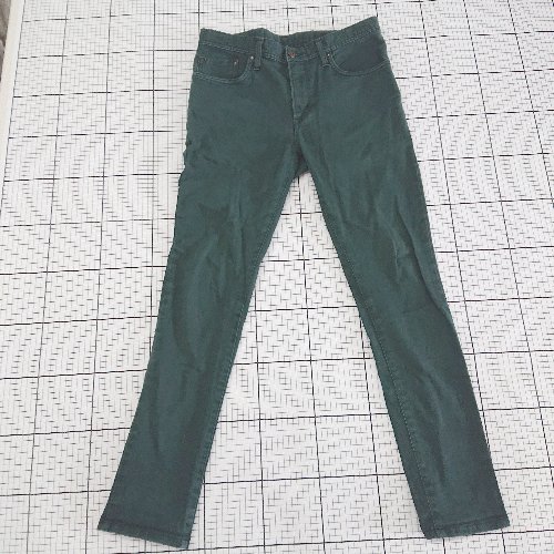 ◇ Θ EDWIN エドウィン 503SK　ストレッチ スキニー パンツ サイズ31 グリーン系 メンズ E 【中古】