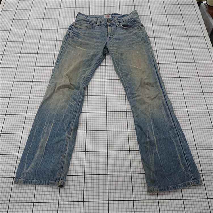 ◇ Θ EDWIN エドウィン ダメージ デニム パンツ ジーンズ サイズ30 ライトブルー系 メンズ E 【中古】