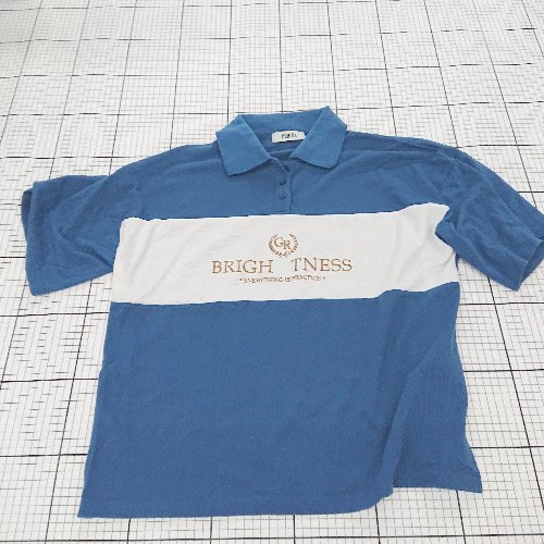 ◇ ⊂ PUBLUX パブリュクス 半袖 ポロシャツ サイズF ブルー系 レディース メンズ E 【中古】