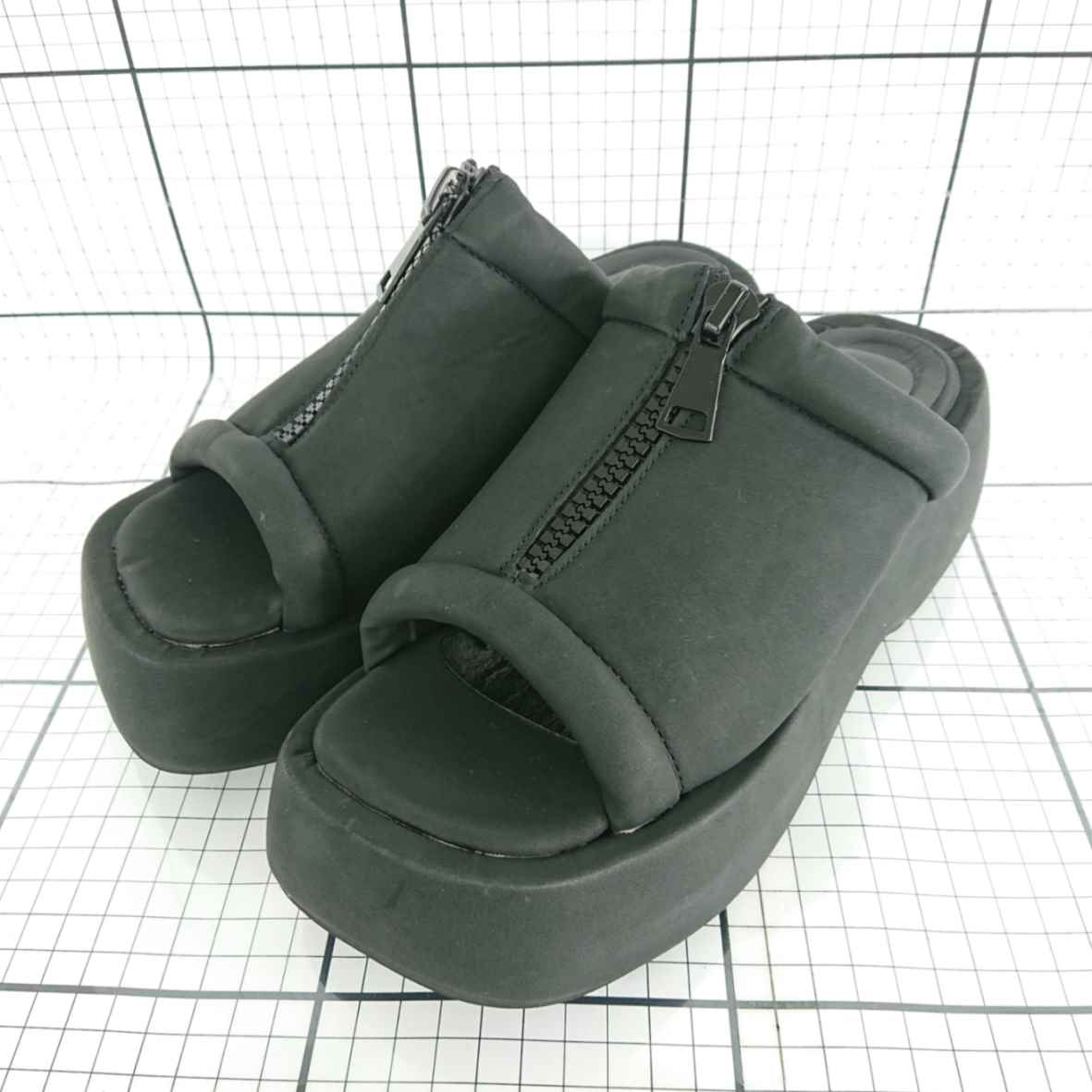 ◇ ⊂ PATTERN TORSO パターントルソ 厚底 厚底 サンダル サイズLL ブラック系 レディース E 【中古】