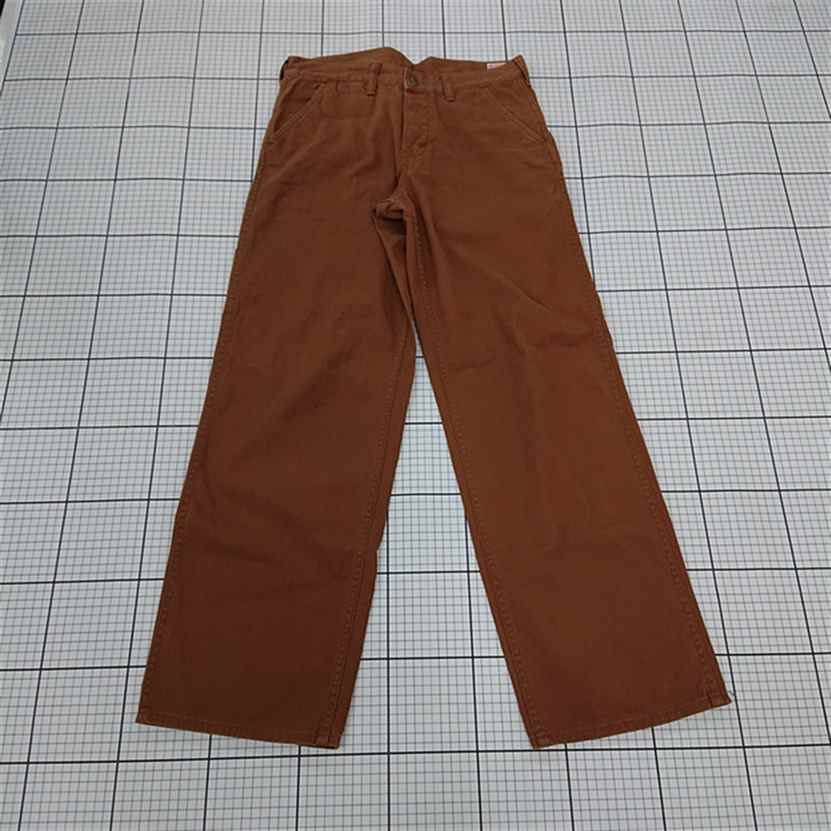 ◇ Θ BEAMS BOY ビームス ボーイ コットン100% セミワイド パンツ サイズ2 ブラウン系 メンズ E 【中古】
