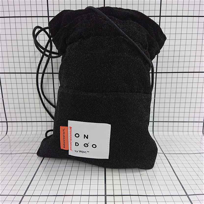 ◇ Θ 【ONDOO by Wpc.】巾着バッグ ブラック系 ドローストリング ポーチ E 【中古】