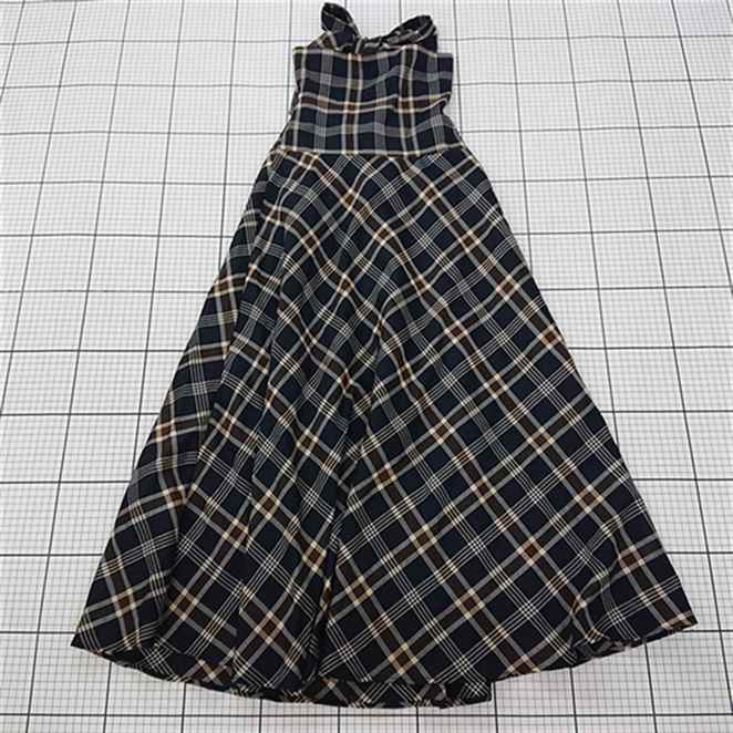 ◇ Θ ワンピース マジェスティックレゴン MAJESTIC LEGON チェック柄ロングワンピース Mサイズ レディース E 【中古】