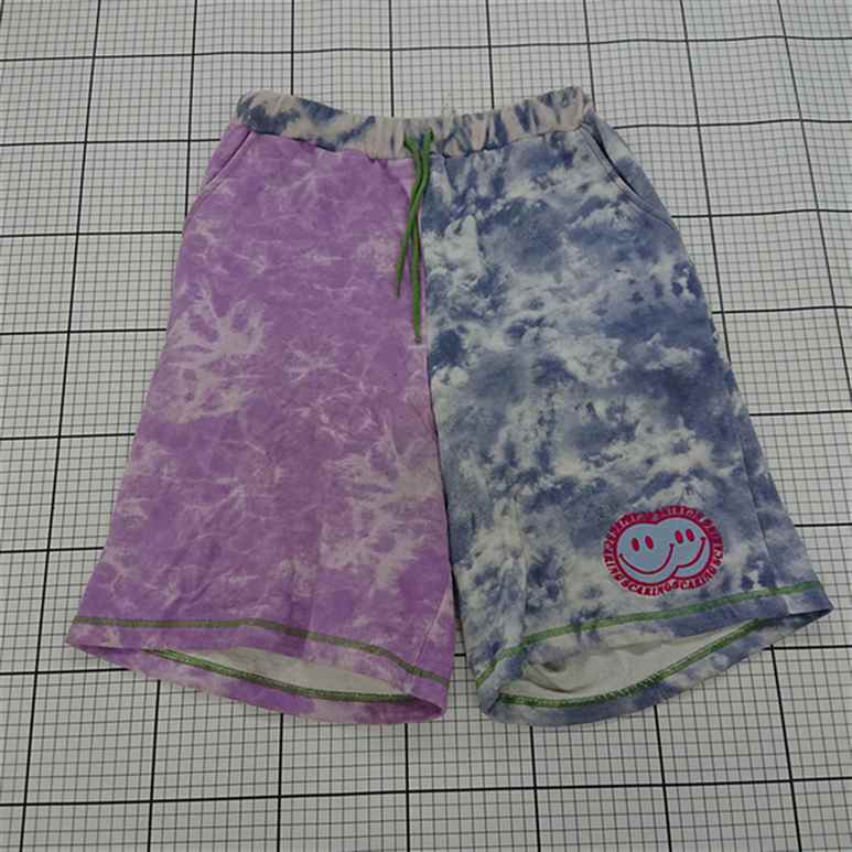 ◇ ⊂ 【キャンディストリッパー Candy Stripper】タイダイ柄 ショートパンツ サイズ2 パープル系ブルー系 E 【中古】