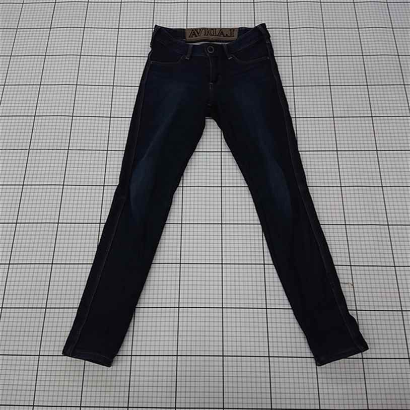 ◇ Θ 【エドウイン EDWIN】LADIVA VL110W スキニージーンズ Sサイズ ブラック系 レディース E 【中古】