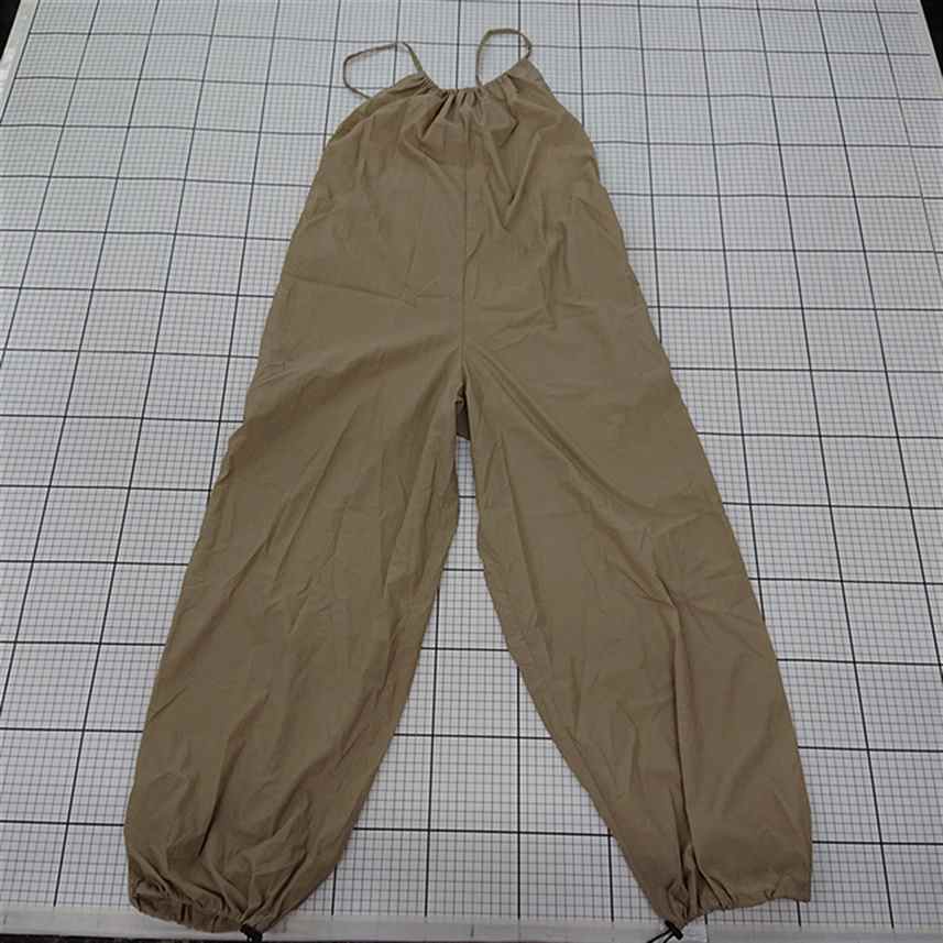 ◇ ⊂ アーシー earthy ARZ5021202A0001 ナイロンサロペット ベージュ系 レディース E 【中古】