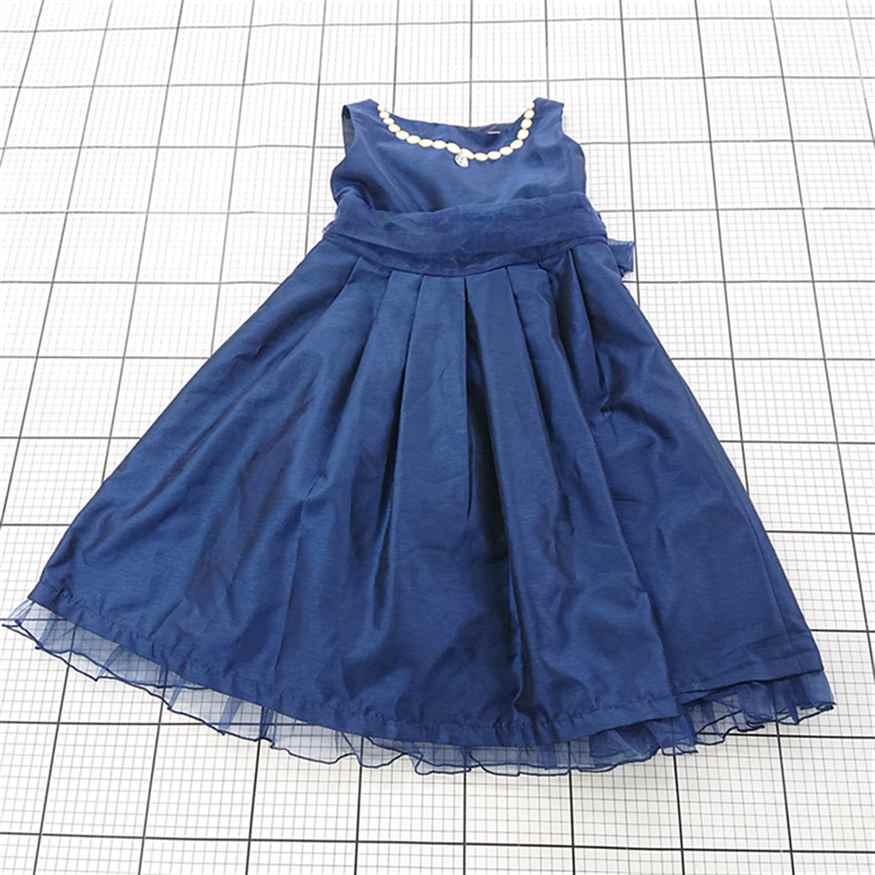 ◇ Θ 【キャサリンコテージ Catherine Cottage】PC346 ネイビー系 キッズドレス 140サイズ E 【中古】
