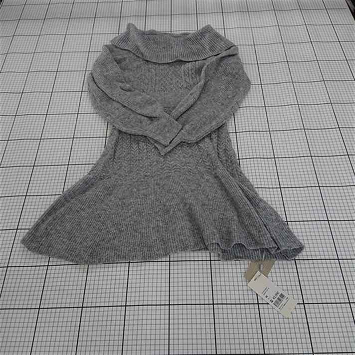 ◇ ⊇ 未使用 セゾン ド パピヨン SAISON DE PAPILLON sdp8025-103-18 ニットワンピース グレー系 M レデ..