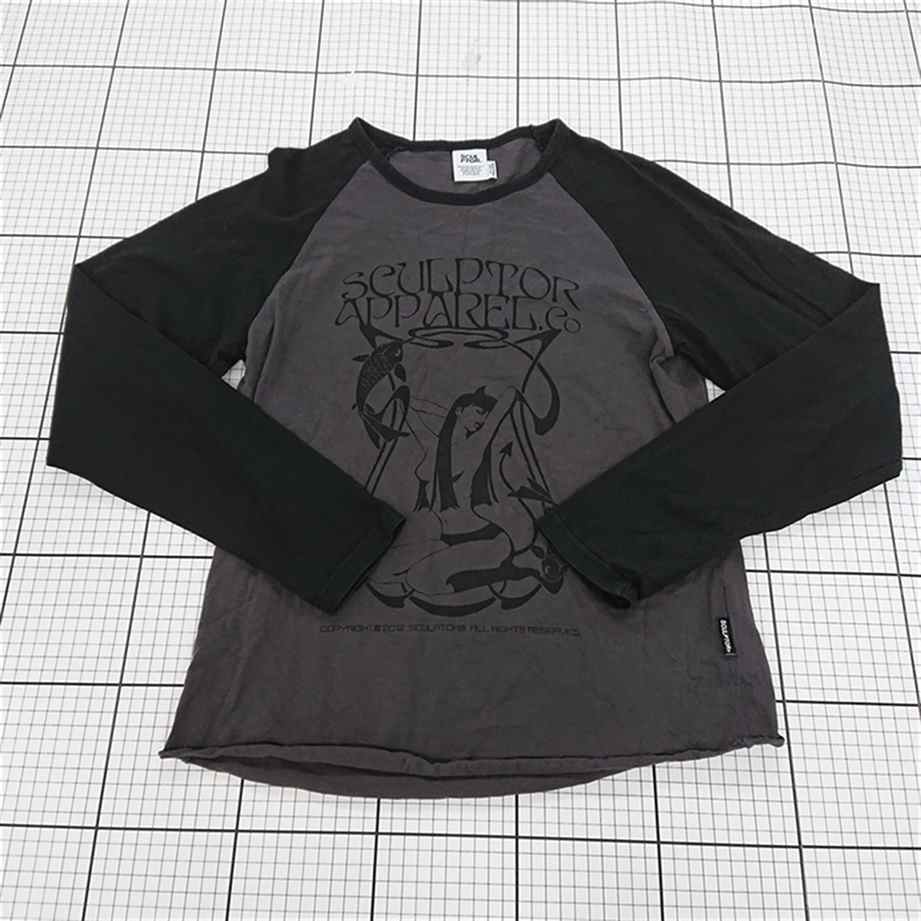 ◇ Θ スカルプター SCULPTOR SL006365BW ラグラン長袖Tシャツ ブラック系 レディース E 【中古】