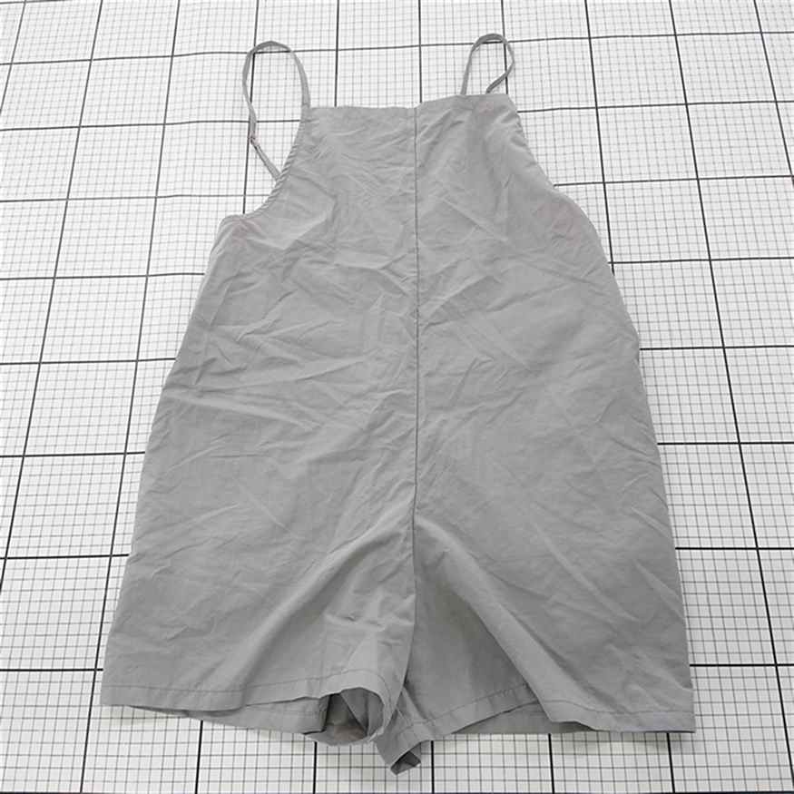 ◇ ⊂ アーシー earthy_ ナイロン サロペット オールインワン グレー系 Fサイズ レディース E 【中古】