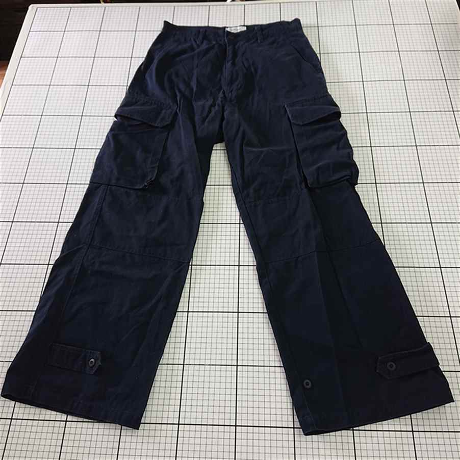 ◇ Θ モノマート MONO-MART カーゴパンツ 綿100% ネイビー系 メンズ Mサイズ E 【中古】