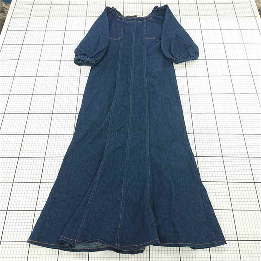 ◇ ⊂ ナチュラルクチュール natural couture デニムワンピース パフスリーブ F レディース E 【中古】