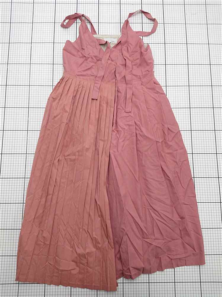 ◇ ⊂ ワンピース エボニーアイボリー Ebonyivory プリーツ切替キャミワンピース ピンク系 レディース F ..