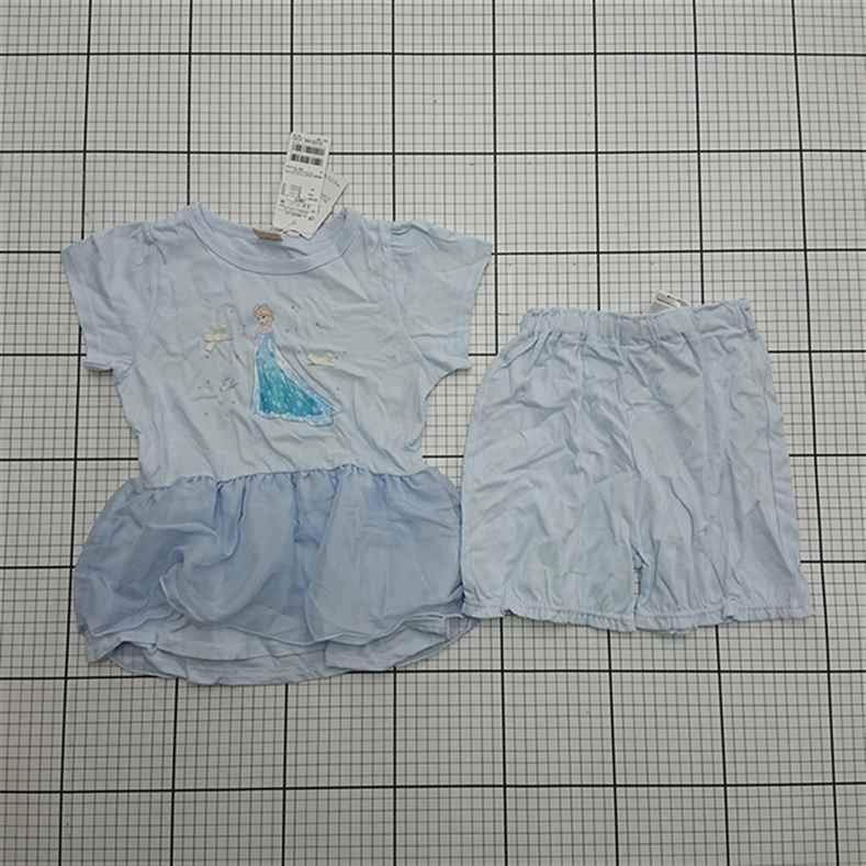 ◇ ⊂ ディズニー Disney アナと雪の女王 フローズン パジャマ 120サイズ 女の子 E 【中古】