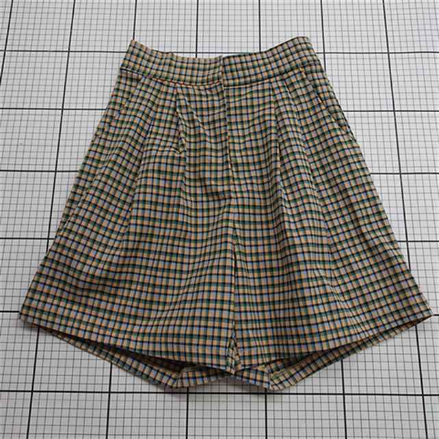 ◇ ⊂ アメール AMAIL TOKYO チェック柄ショートパンツ Fサイズ レディース E 【中古】