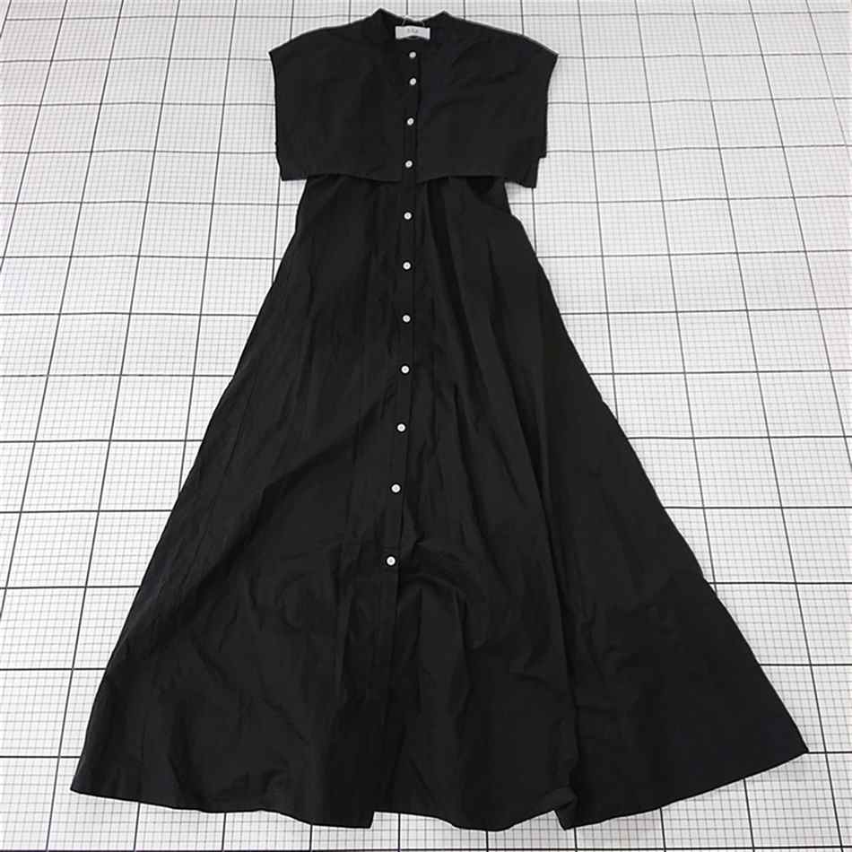 ◇ ⊂ アダムエロペ ADAM ET ROPÉ AER 52120-A コットンワンピース ブラック系 レディース E 【中古】