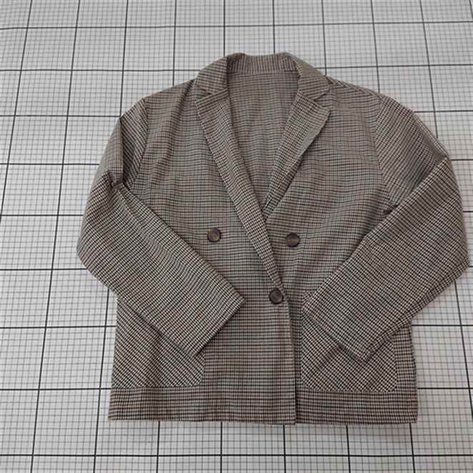 ◇ Θ フーズフーチコ who's who Chico チェック柄ダブルジャケット Fサイズ レディース E 【中古】(4)