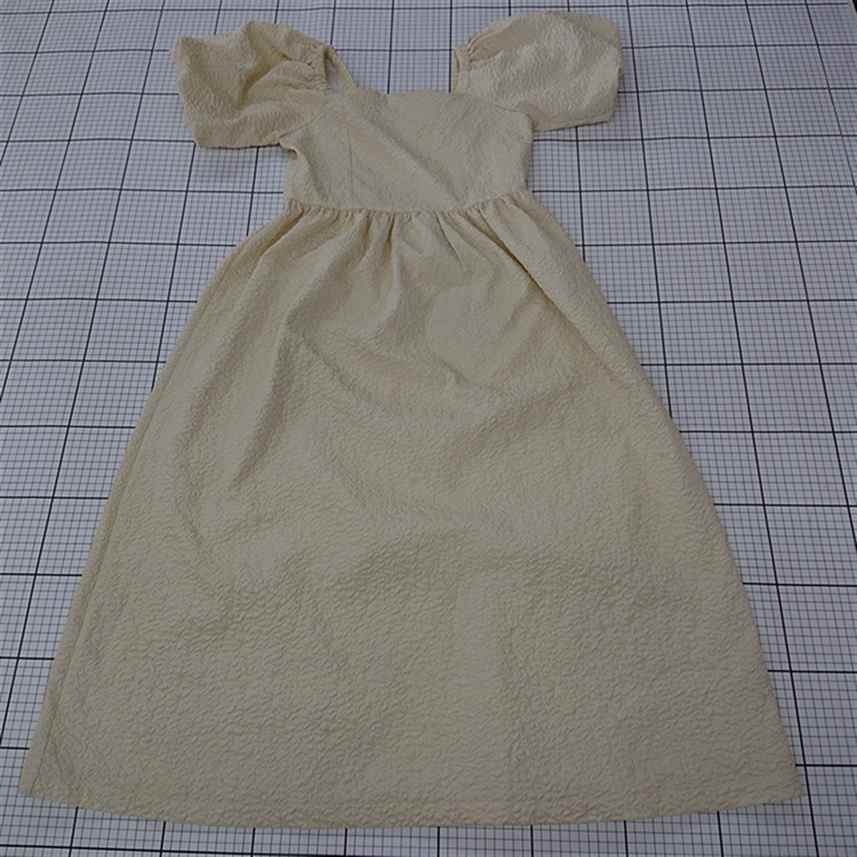 ◇ ⊂ アビトーキョー ABITOKYO パフスリーブワンピース ベージュ系 Mサイズ レディース E 【中古】