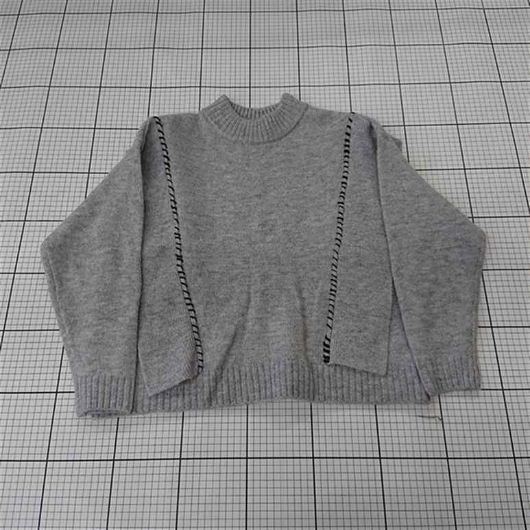 ◇ ⊇ クラフトスタンダードブティック CRAFT STANDARD BOUTIQUE PA4L2C05AO グレー系ニット F レディー..