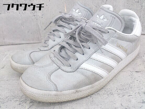 ◇ adidas アディダス DB0860 GAZELLE ガゼル スニーカー シューズ サイズ26 グレー ホワイト メンズ 【中古】