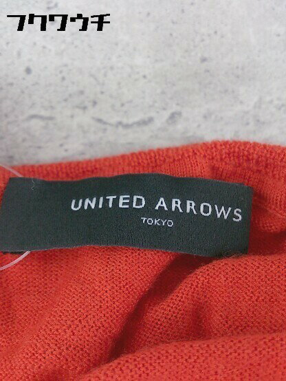 ◇ UNITED ARROWS ウール　シルク混 長袖 タートルネック ニット セーター レッド系 レディース 【中古】