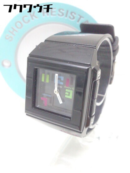 ◇ ◎ CASIO Baby-G 動作未確認 クォーツ アナデジ BGA-200PD-1BJF 腕時計 ウォッチ ブラック レディース 【中古】