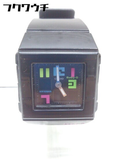◇ ◎ CASIO Baby-G 動作未確認 クォーツ アナデジ BGA-200PD-1BJF 腕時計 ウォッチ ブラック レディース 【中古】