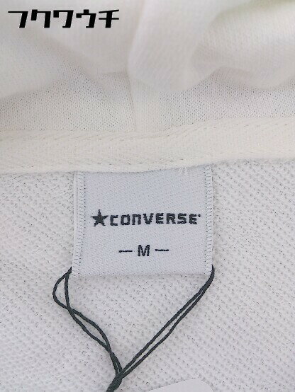 ◇ ◎ CONVERSE コンバース タグ付 長袖 プルオーバー パーカー サイズM ホワイト メンズ 【中古】