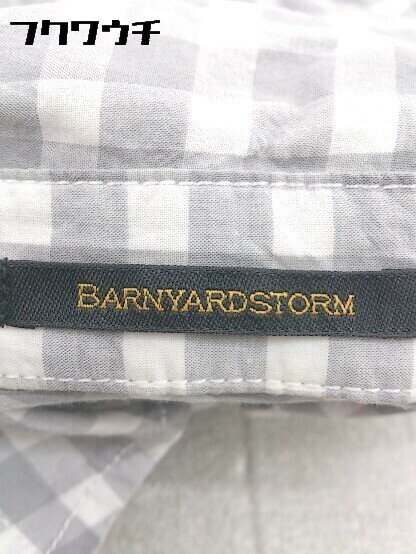 ◇ BARNYARDSTORM バンヤードストーム ギンガムチェック 長袖 シャツ 0 グレー ホワイト * 1002800228027 【中古】