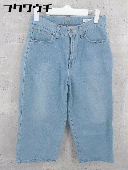 ◇ Lee リー×E hyphen world gallery PEACE デニム ジーンズ パンツ サイズM ライトブルー レディース 【中古】のサムネイル