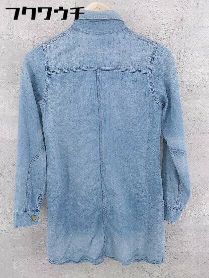 ◇ ◎ Lee リー ロゴ 長袖 ミニ ワンピース サイズS ネイビー レディース 【中古】