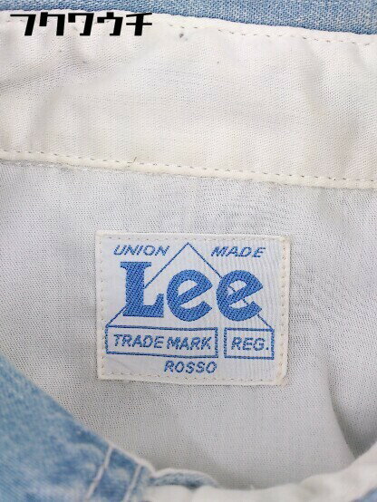 ◇ ◎ Lee リー ロゴ 長袖 ミニ ワンピース サイズS ネイビー レディース 【中古】