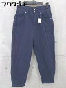 ◇ FREAK'S STORE フリークスストア コットン テーパード パンツ サイズM ネイビー レディース 【中古】